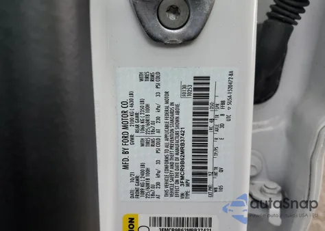 2021 Ford Bronco Sport Big Bend z USA, uszkodzony, nr VIN 3FMCR9B62MRB37421